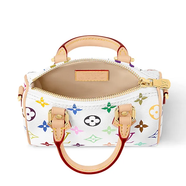 Túi Xách Tay Nữ Louis Vuitton LV X TM Nano Speedy M13391 Màu Trắng Hoạ Tiết - Túi xách - Vua Hàng Hiệu