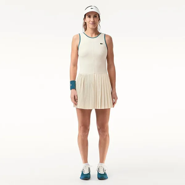 Váy Pickleball/ Tenis Lacoste Ultra Dry Golf Dress With Removable Liner EF7451 51 IV9 Màu Be Size 34 - Pickleball - Vua Hàng Hiệu