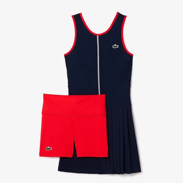 Váy Pickleball/ Tenis Lacoste Ultra Dry Golf Dress With Removable Liner EF7451 52 7PE Màu Xanh Navy Size 34