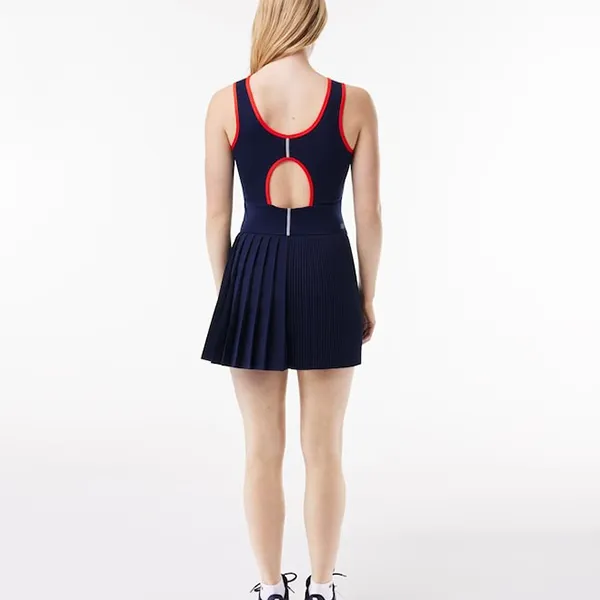 Váy Pickleball/ Tenis Lacoste Ultra Dry Golf Dress With Removable Liner EF7451 52 7PE Màu Xanh Navy Size 34