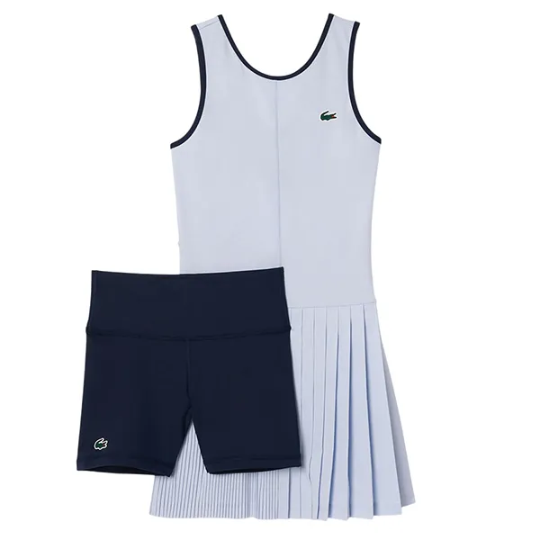 Váy Pickleball/ Tenis Lacoste Ultra Dry Golf Dress With Removable Liner EF7451-99 X1J Màu Xanh Nhạt Size 34