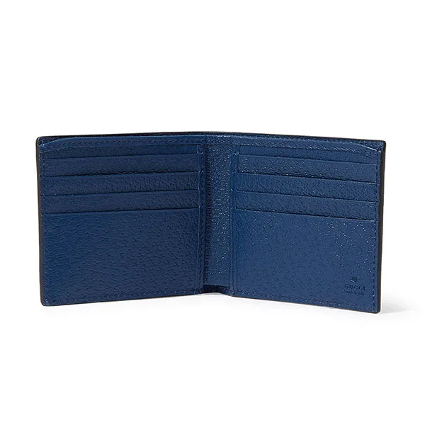 Ví Nam Gucci Marmont Bi Fold Wallet Màu Xanh Navy - Túi xách - Vua Hàng Hiệu