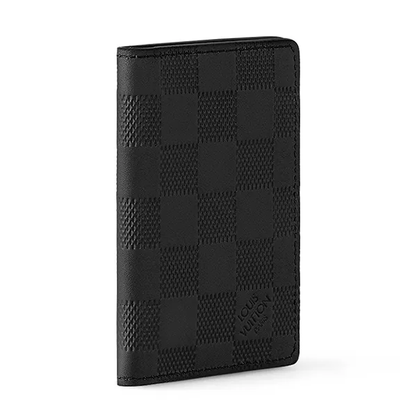 Ví Nam Louis Vuitton LV Pocket Organizer N63197 Màu Xám/Đen - Túi xách - Vua Hàng Hiệu