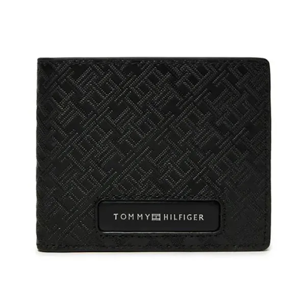Ví Nam Tommy Hilfiger Leather Wallet AM0AM13027_NEBDS Màu Đen - Túi xách - Vua Hàng Hiệu