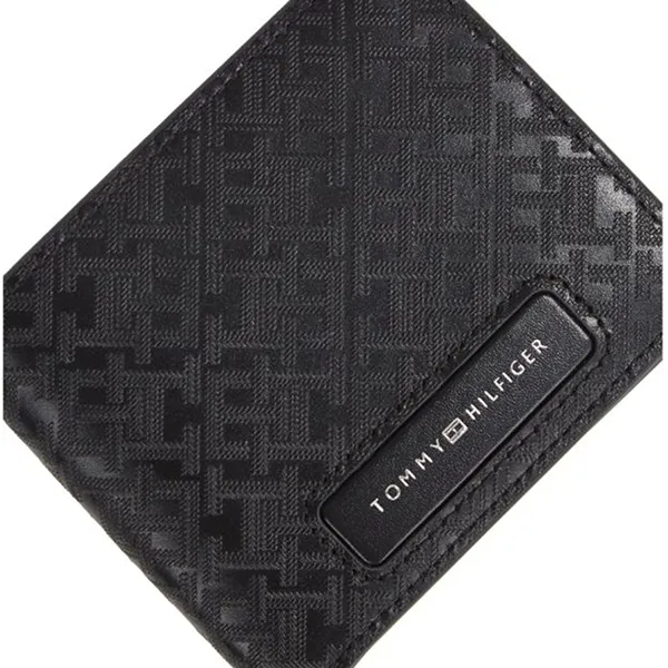 Ví Nam Tommy Hilfiger Leather Wallet AM0AM13027_NEBDS Màu Đen - Túi xách - Vua Hàng Hiệu