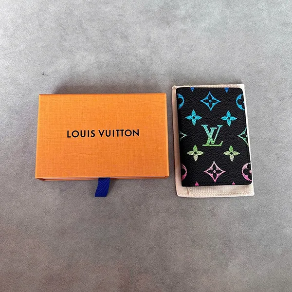 Ví Nữ Louis Vuitton LV M14134 Pocket Organizer Monogram Màu Đen Họa Tiết