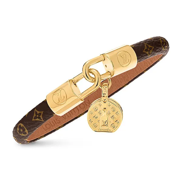 Vòng Đeo Tay Nữ Louis Vuitton LV Tribute Charm M6442E Màu Nâu Size 19 - Trang sức - Vua Hàng Hiệu