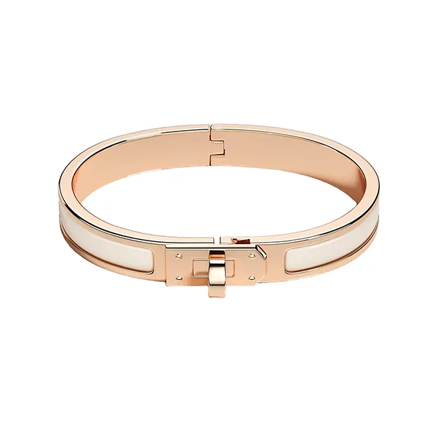 Vòng Đeo Tay Nữ Hermès Mini Clic Kelly Bracelet Crème Màu Vàng Hồng - Trang sức - Vua Hàng Hiệu