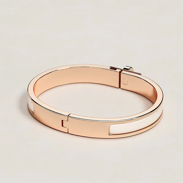 Vòng Đeo Tay Nữ Hermès Mini Clic Kelly Bracelet Crème Màu Vàng Hồng - Trang sức - Vua Hàng Hiệu