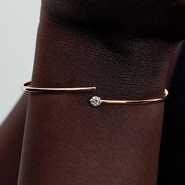 Vòng Đeo Tay Nữ Pandora Nova Lab-Grown Diamond Open Bangle 0.25 ct Màu Vàng - Trang sức - Vua Hàng Hiệu