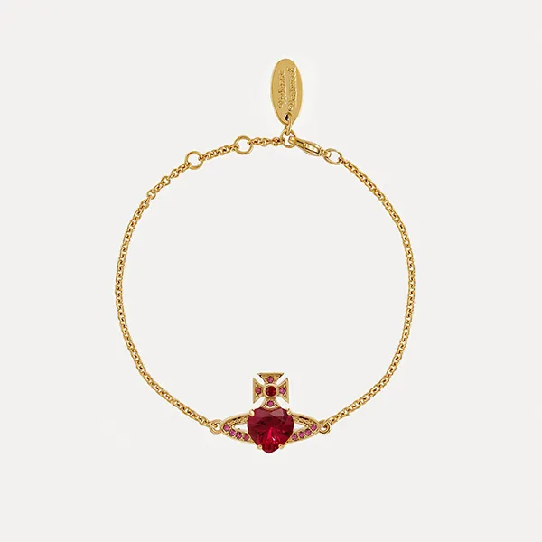 Vòng Đeo Tay Nữ Viviene Westwood Ariella Bracelet Màu Vàng Đỏ - Trang sức - Vua Hàng Hiệu