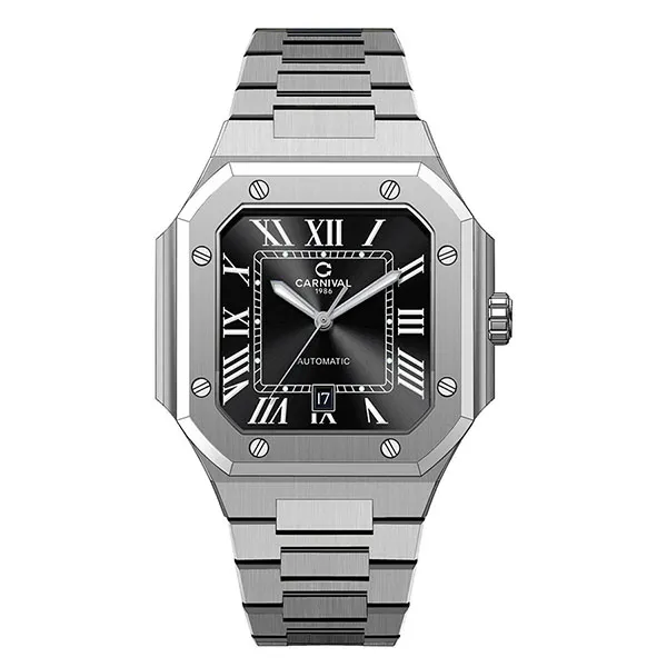 Đồng Hồ Nam Carnival Automatic 8169G-VT-D (8169G) Màu Đen - Bạc