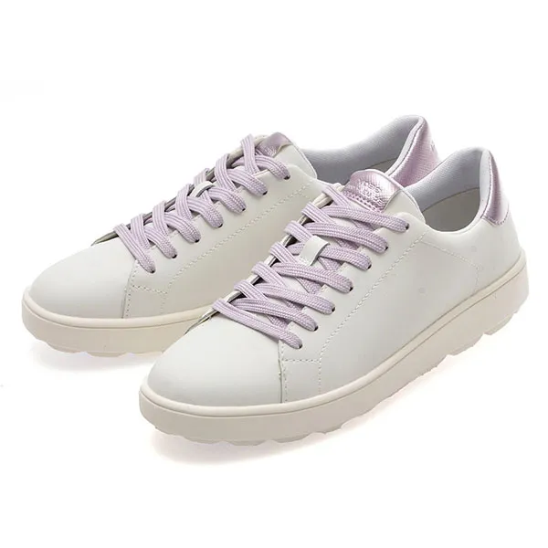 Giày Thể Thao Nữ Geox Spherica ECUB-1 Women's Sneakers White/Lilac Màu Trắng - Tím Size 36 - Giày - Vua Hàng Hiệu