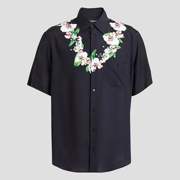 Áo Sơ Mi Nam Dolce & Gabbana D&G Flower In Black G5GJ7T FP8EO HNIH1 Màu Đen Size 39 - Thời trang - Vua Hàng Hiệu