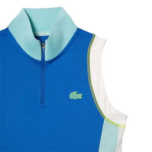 Áo Ba Lỗ Nữ Lacoste Tennis Sleeveless Zip Neck Shirt Màu Xanh Size 40 - Thời trang - Vua Hàng Hiệu