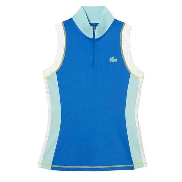 Áo Ba Lỗ Nữ Lacoste Tennis Sleeveless Zip Neck Shirt Màu Xanh Size 40 - Thời trang - Vua Hàng Hiệu