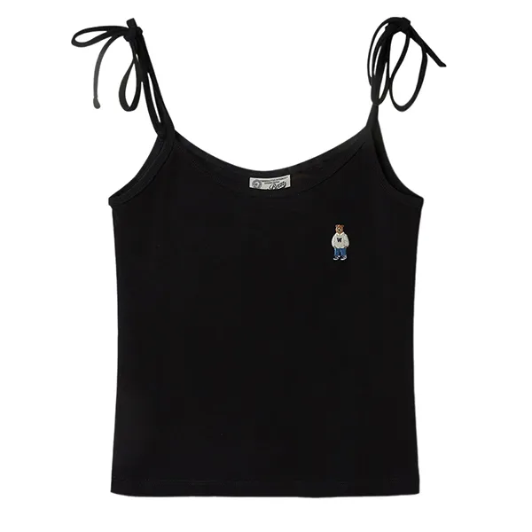 Áo Hai Dây Nữ WHOAU Steve Ribbon WHRNF3751F Màu Đen Size S