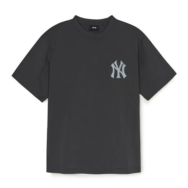 Áo Phông MLB Denimlike Monotive Over Fit Tshirt New York Yankees 3ATSM1053-50CGS Màu Xám