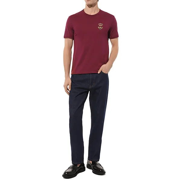 Áo Phông Nam Dolce & Gabbana D&G T-Shirt 5663185 Màu Đỏ Size 44 - Thời trang - Vua Hàng Hiệu
