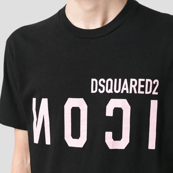Áo Phông Nam Dsquared2 Black Icon Printed S79GC0069 S22507 900 Tshirt Màu Đen Size XS - Thời trang - Vua Hàng Hiệu