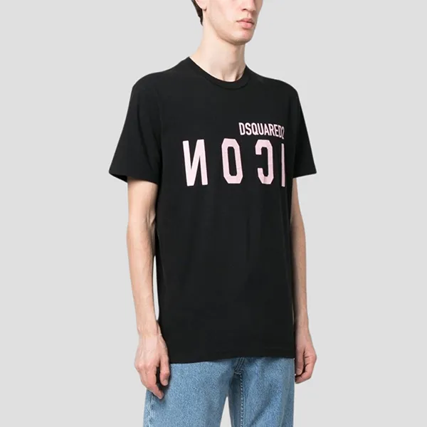 Áo Phông Nam Dsquared2 Black Icon Printed S79GC0069 S22507 900 Tshirt Màu Đen Size XS - Thời trang - Vua Hàng Hiệu