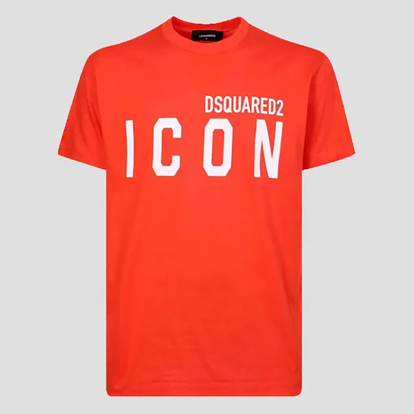 Áo Phông Nam Dsquared2 Icon Print Tee 'Orange' S79GC0003 S23009 311 Tshirt Màu Đỏ Cam Size XS - Thời trang - Vua Hàng Hiệu