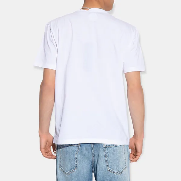 Áo Phông Nam Dsquared2 Regular Fit T-Shirt S74GD1190S23009100 Màu Trắng Size S