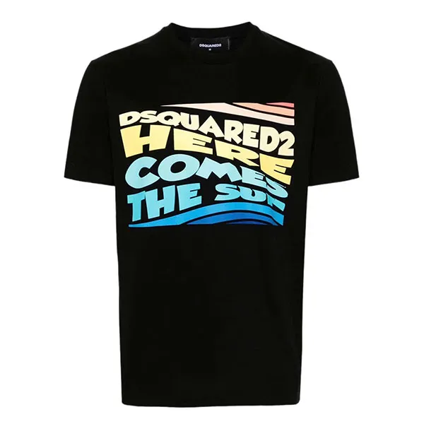 Áo Phông Nam Dsquared2 S71GD1395 S23009 900 Tshrit Màu Đen Size S - Thời trang - Vua Hàng Hiệu