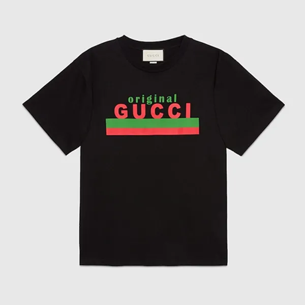 Áo Phông Nam Gucci Original Print Oversize TShirt ‎616036 XJCOQ 1082 Màu Đen Size L