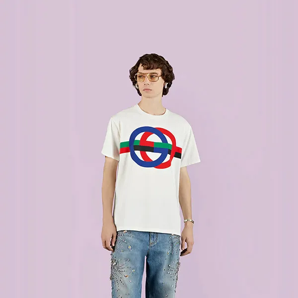 Áo Phông Nam Gucci Tshirt 16 White Màu Trắng Size M