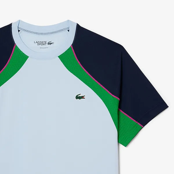 Áo Phông Nam Lacoste Men's Ultra Dry Colorblock Tennis T-Shirt TH8951 51 HIA Phối Màu Xanh Size 5 - Thời trang - Vua Hàng Hiệu