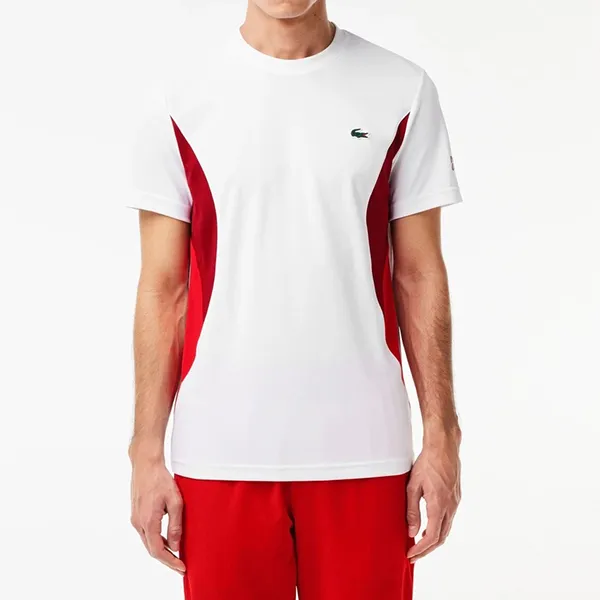 Bộ Thể Thao Nam Lacoste Novak Djokovic Regular Fit TH7539 001/GH5219 166 Màu Trắng Xanh Navy Size 5