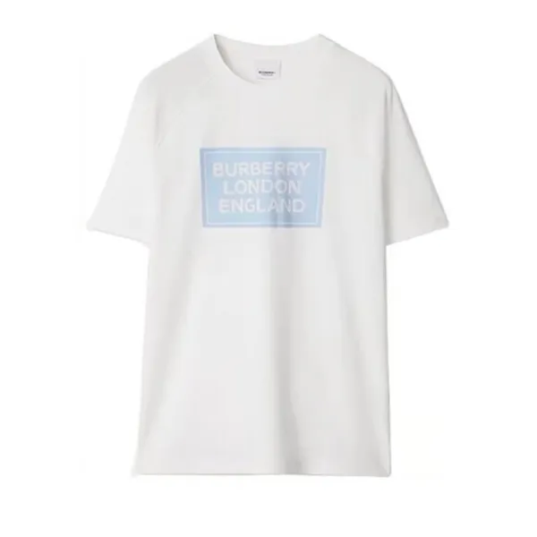 Áo Phông Nữ Burberry MARGOTBLE With Logo Applique 8084349 Tshirt Màu Trắng Size L - Thời trang - Vua Hàng Hiệu