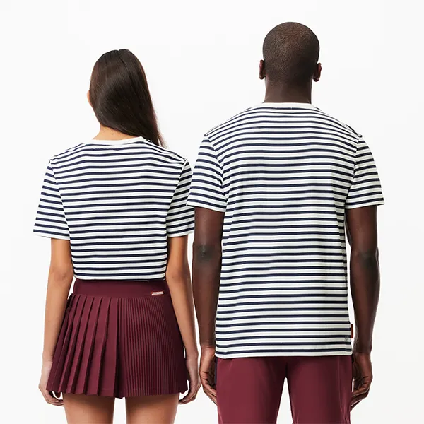 Áo Phông Unisex Lacoste Ultra Dry Sport Roland-Garros Edition Regular Tshirt TH7850 522 Kẻ Xanh Navy Size 4 - Thời trang - Vua Hàng Hiệu