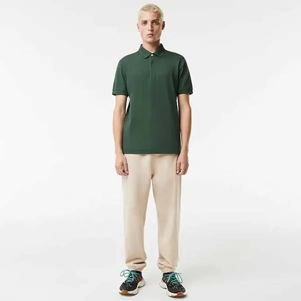 Áo Polo Nam Lacoste Smart Paris Stretch Cotton Piqué Polo Shirt PH5522 5HX Màu Xanh Rêu Size 3