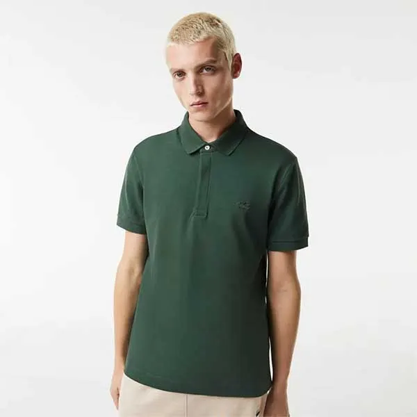 Áo Polo Nam Lacoste Smart Paris Stretch Cotton Piqué Polo Shirt PH5522 5HX Màu Xanh Rêu Size 3