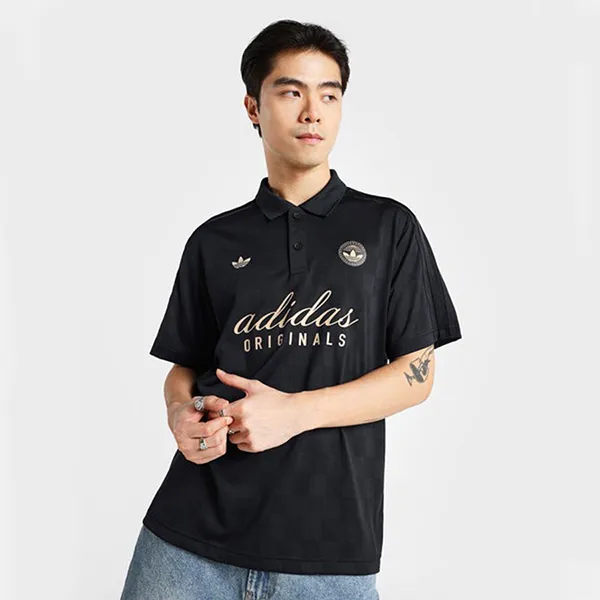 Áo Polo Nam Adidas Originals Football Script Polo Shirt Màu Đen Size XS (Form Âu) - Thời trang - Vua Hàng Hiệu