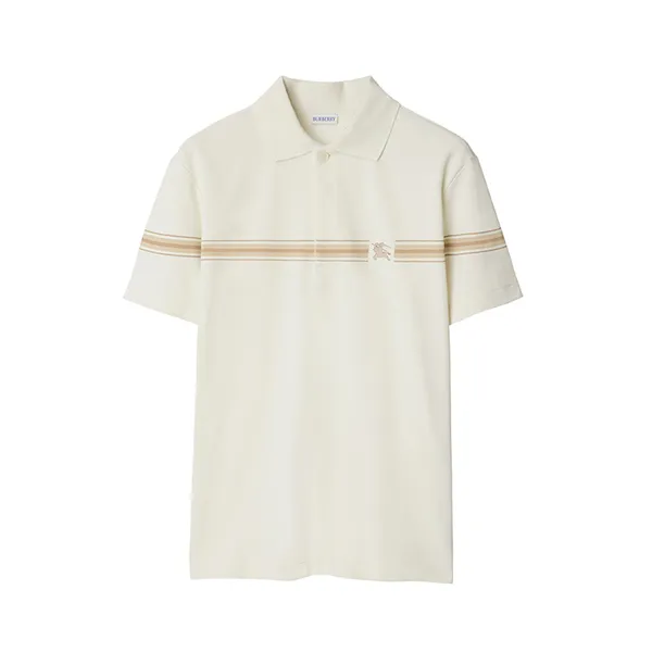 Áo Polo Nam Burberry Striped 8104054 Màu Kem Size M