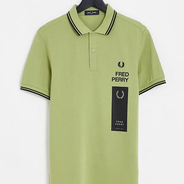 Áo Polo Nam Fred Perry Back Print Polo Shirt In Green Màu Xanh Lá Size XS - Thời trang - Vua Hàng Hiệu