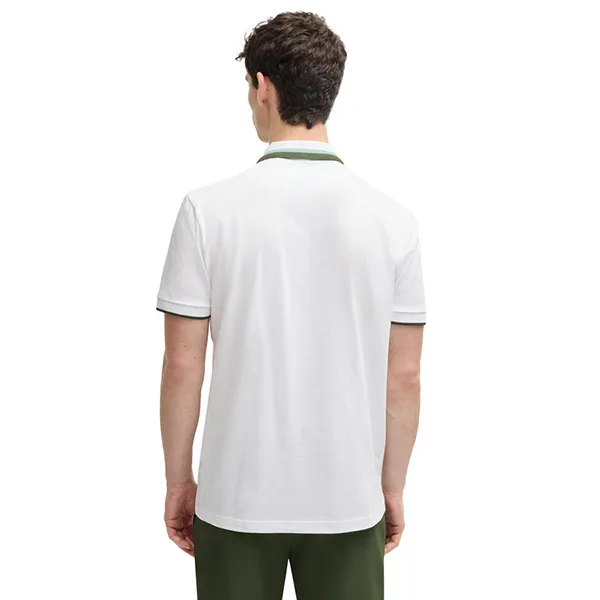 Áo Polo Nam Hugo Boss Men's Paddy Active Shirt With Contrast Stripes White 50538101-100 Màu Trắng Size S - Thời trang - Vua Hàng Hiệu