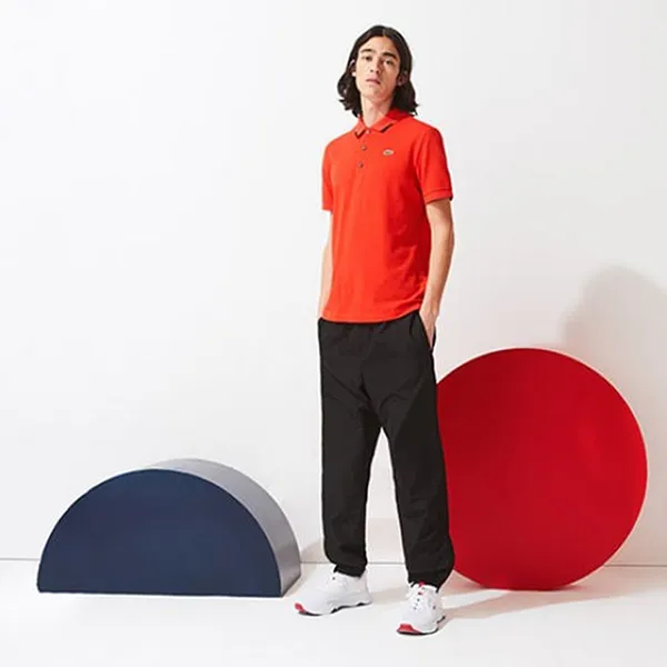 Áo Polo Nam Lacoste 1964 Tokyo Olympics Theme Short-Sleeve Màu Đỏ Size 2