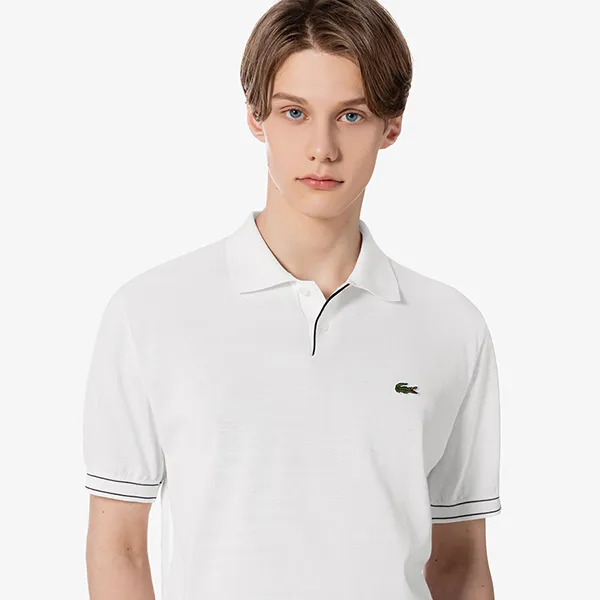 Áo Polo Nam Lacoste AH912E-55GH 001 Màu Trắng Size 2 - Thời trang - Vua Hàng Hiệu