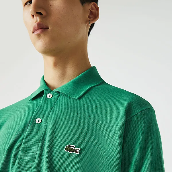 Áo Polo Nam Lacoste Classic Fit L.12.12 Shirt Green L1212-LDM Màu Xanh Lá Size 2