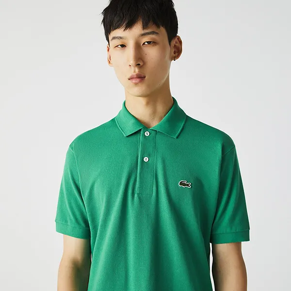 Áo Polo Nam Lacoste Classic Fit L.12.12 Shirt Green L1212-LDM Màu Xanh Lá Size 2