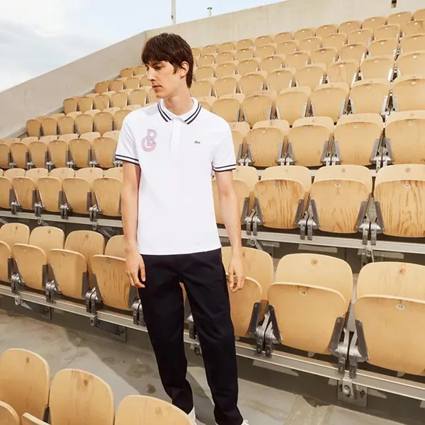Áo Polo Nam Lacoste For Roland Garros PH9266-UHZ Màu Trắng