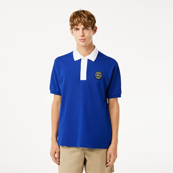 Áo Polo Nam Lacoste L.12.12 Classic Style With Badge Polo Shirt PH7369 NUV Màu Xanh Đậm Size 3 - Thời trang - Vua Hàng Hiệu