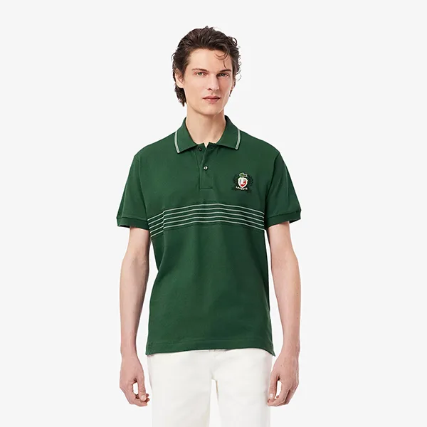 Áo Polo Nam Lacoste Men's Classic Fit L.12.12 Embroidered Shield Polo PH0037-10 132 Màu Xanh Lá Size 6 - Thời trang - Vua Hàng Hiệu