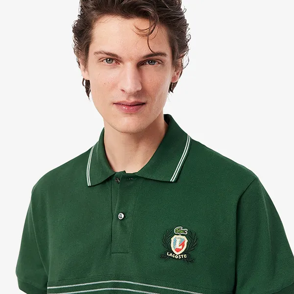 Áo Polo Nam Lacoste Men's Classic Fit L.12.12 Embroidered Shield Polo PH0037-10 132 Màu Xanh Lá Size 6 - Thời trang - Vua Hàng Hiệu