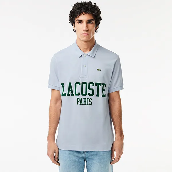Áo Polo Nam Lacoste Men's Classic Fit L.12.12 Petit Piqué PH7419 J2G Màu Xanh Nhạt Size 3 - Thời trang - Vua Hàng Hiệu
