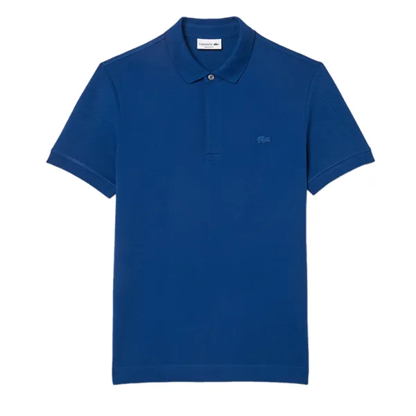 Áo Polo Nam Lacoste Men's Paris Polo Shirt Piqué Stretch Straight Fit PH5522 10 HBM Màu Xanh Navy Size 2